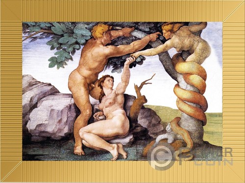 Fall man cappella sistina - fall, of